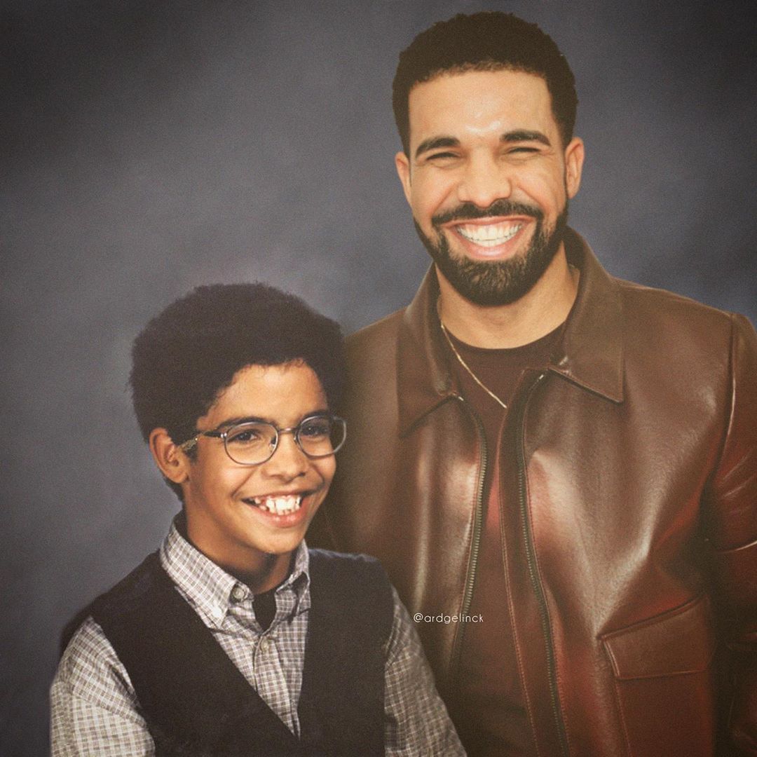 Drake Cet artiste photoshope des célébrités avec leur version plus jeune