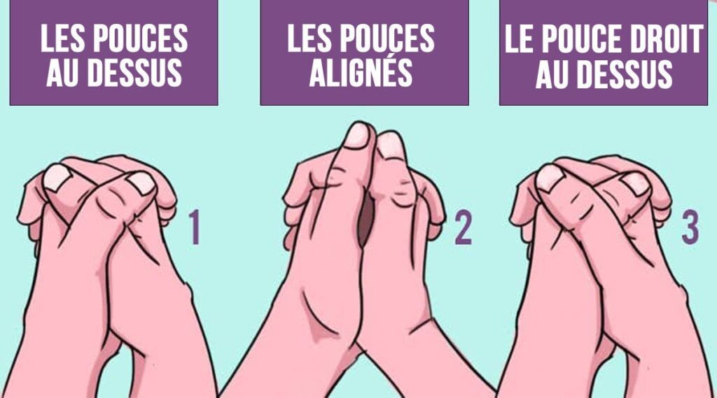 Votre facon de croiser vos doigts indique quel genre de personne vous etes Votre facon de croiser vos doigts indique quel genre de personne vous etes