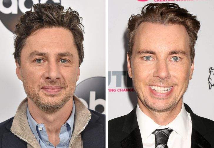 Zach Braff et Dax Shepard 15 paires de célébrités qui se ressemblent à tel point qu'elles auraient pu être des frères et sœurs