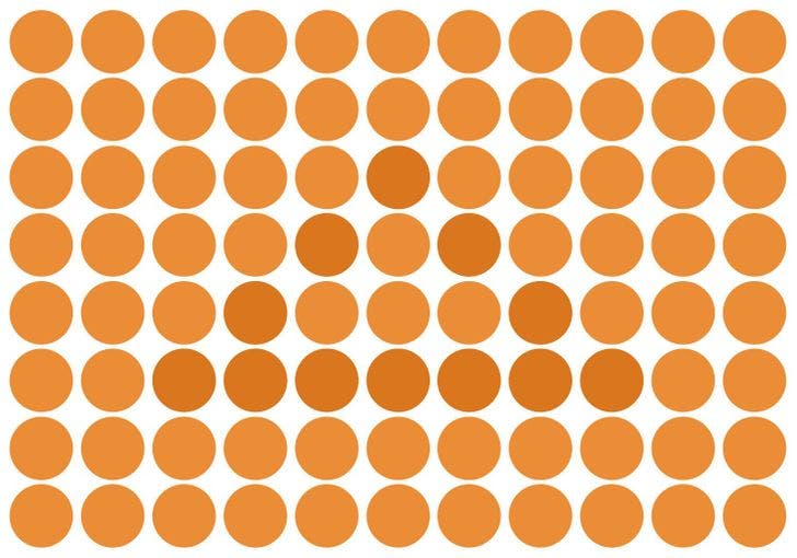 cercle 2 Seule 1 personne sur 10 réussit à voir le carré caché parmi les ronds. En êtes-vous capables ?