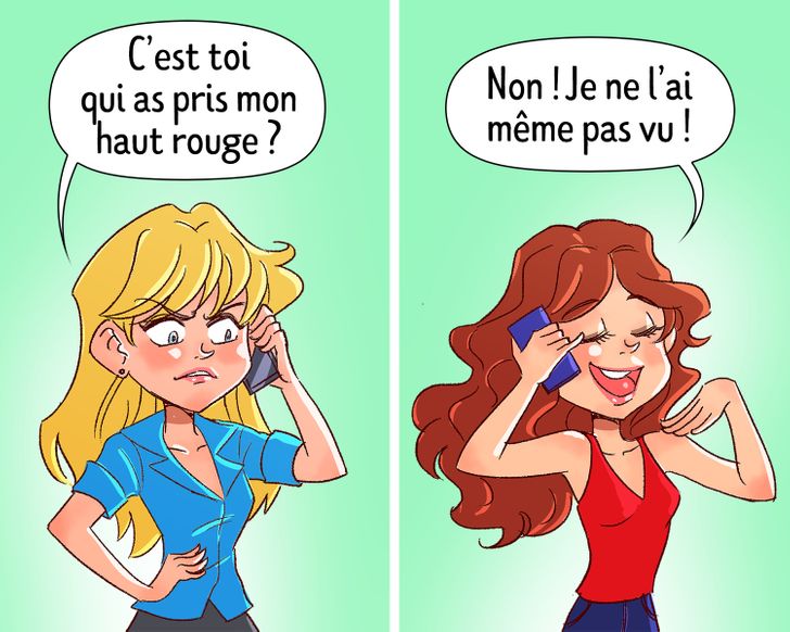 les liens bizarres qui unissent les soeurs12 12 illustrations hystériques qui montrent les liens bizarres qui unissent les sœurs