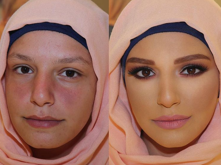 maquillage15 Ces femmes montrent comment le maquillage métamorphose leur visage