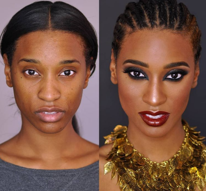 maquillage6 Ces femmes montrent comment le maquillage métamorphose leur visage