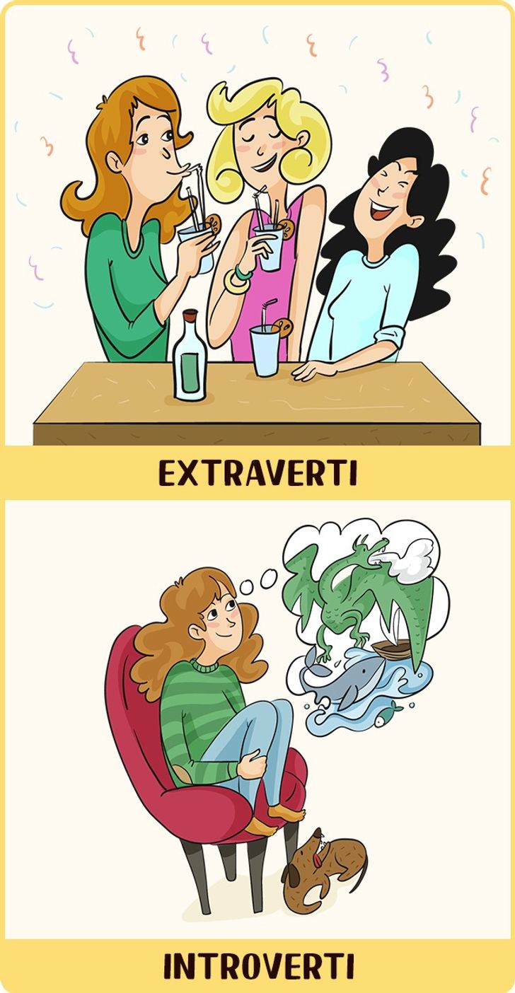 12 illustrations montrant le monde tel que le voient les personnes extraverties et introverties11 12 illustrations montrant le monde tel que le voient les personnes extraverties et introverties