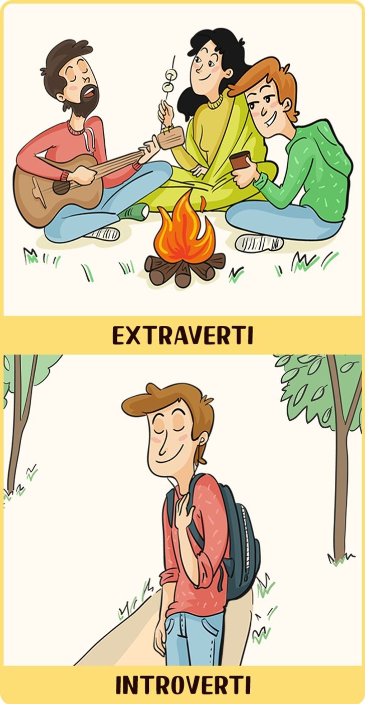 12 illustrations montrant le monde tel que le voient les personnes extraverties et introverties12 12 illustrations montrant le monde tel que le voient les personnes extraverties et introverties