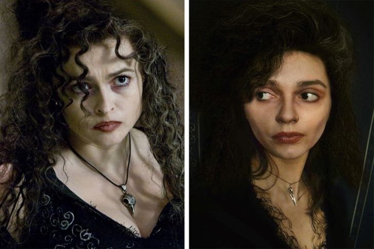 Bellatrix Lestrange Une jeune fille russe incarne des personnages très célèbres