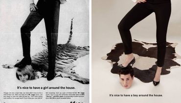 Un photographe a créé une re-photographie des publicités datant des années 50 afin de montrer à quel point notre monde a changé