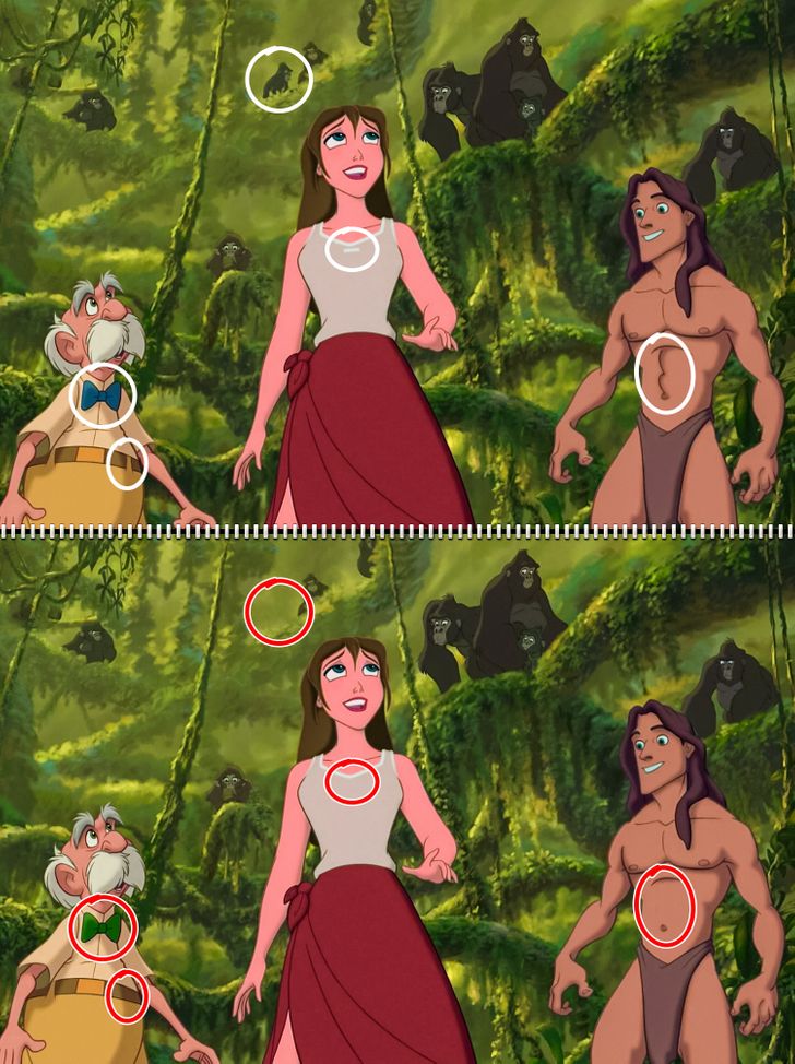 Evaluez vos competences visuelles et reperez les differences presentes dans ces 20 scenes de films Disney 39 Évaluez vos compétences visuelles et repérez les différences présentes dans ces scènes de films Disney