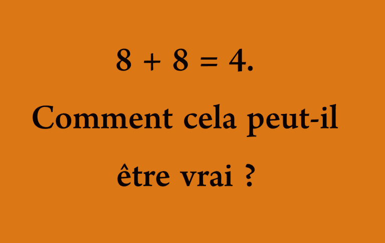 énigme 8+8=4