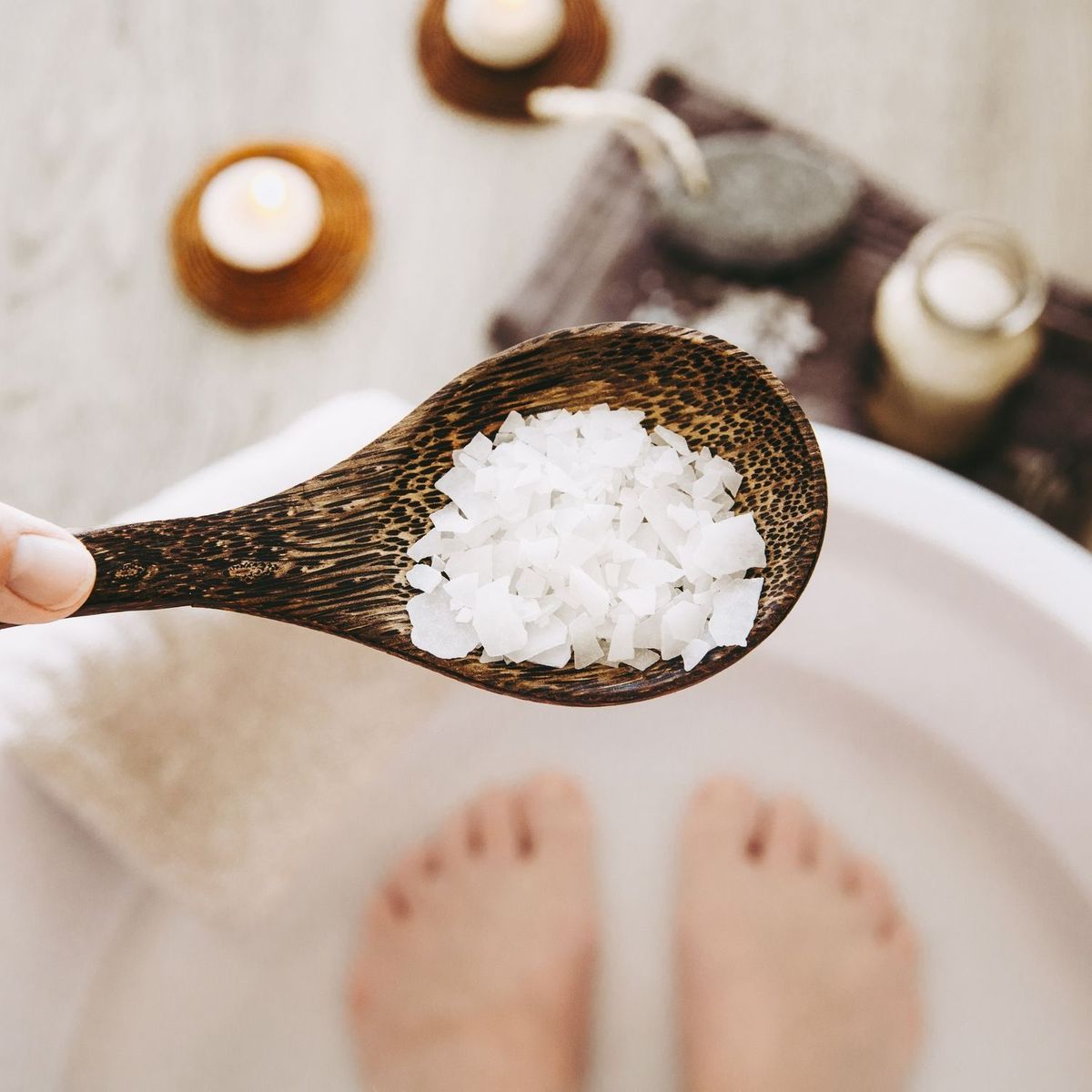 Bain de pieds pour les pieds douloureux