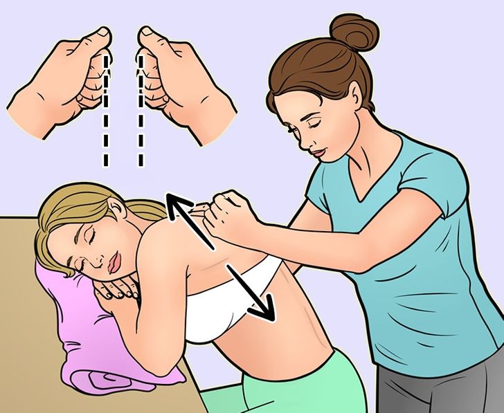 Massage de la colonne vertébrale