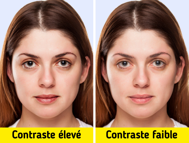 Les femmes paraissent plus jeunes lorsque leurs sourcils, leurs yeux et leurs lèvres se démarquent.