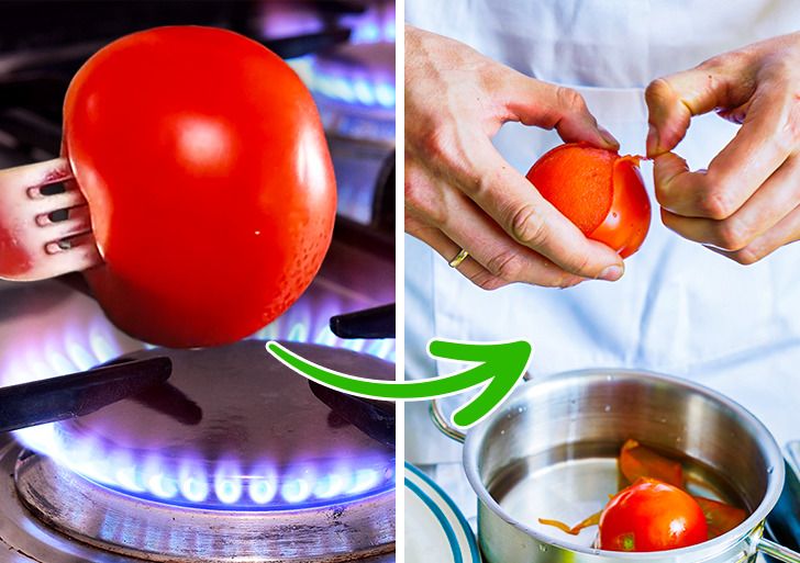 cuisine  Épluchez les tomates de manière simple et rapide.