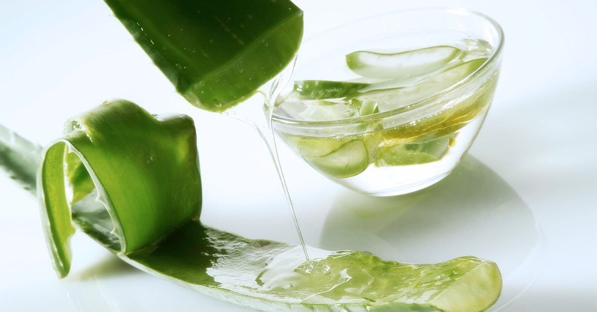 Masque à l'aloe vera et à l'huile d'amande