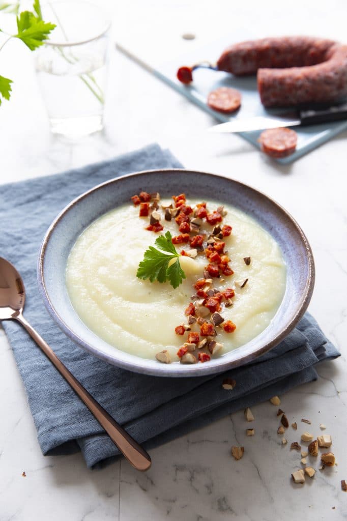 Soupe au chou-fleur et au poulet